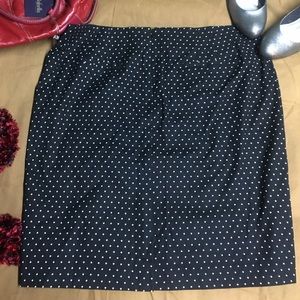 NWT Rafaella Polka Dot Skirt